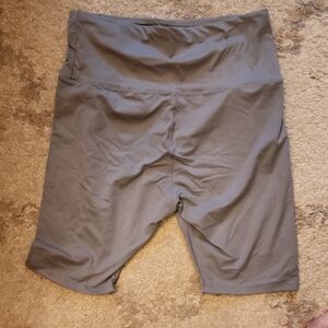 Amazon Gray Bike Shorts with Wide Waistband